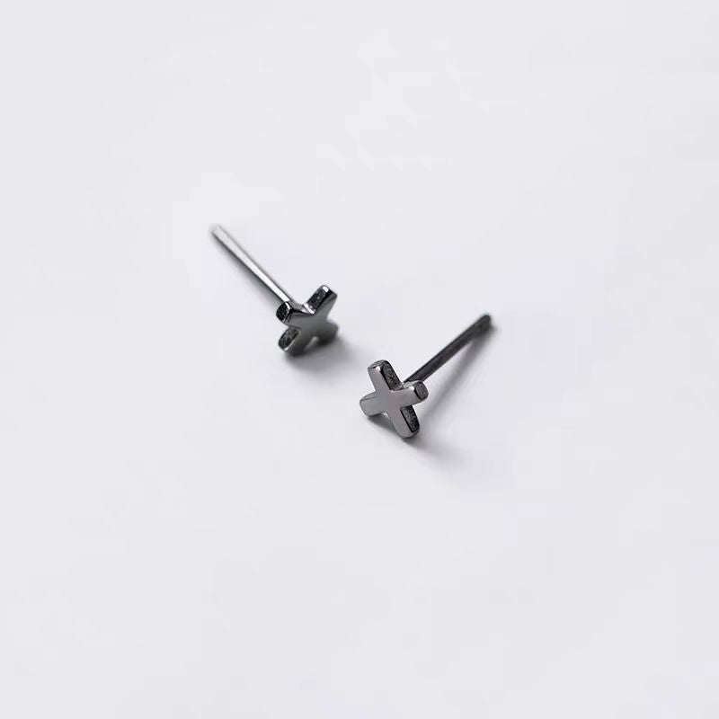 Women's Cold Style Diamond Cross Simple Trendy Rings