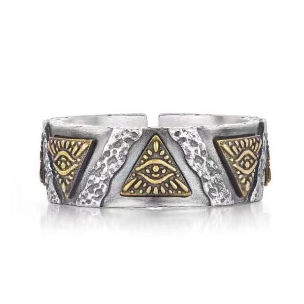 Boys Fashion Design Sense Niche Retro Rings