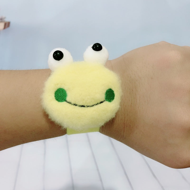 Children's Plush Cartoon Pop Cute Sun Flower Couple Female Dinosaur Slap Bracelet