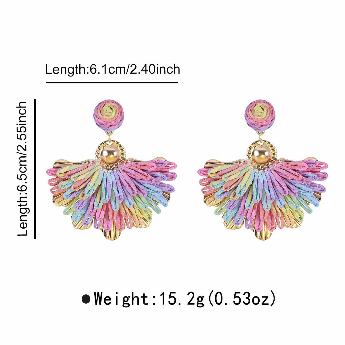 Women's Vacation Style Enamel Color Flower Pearl Light Luxury High-grade Earrings