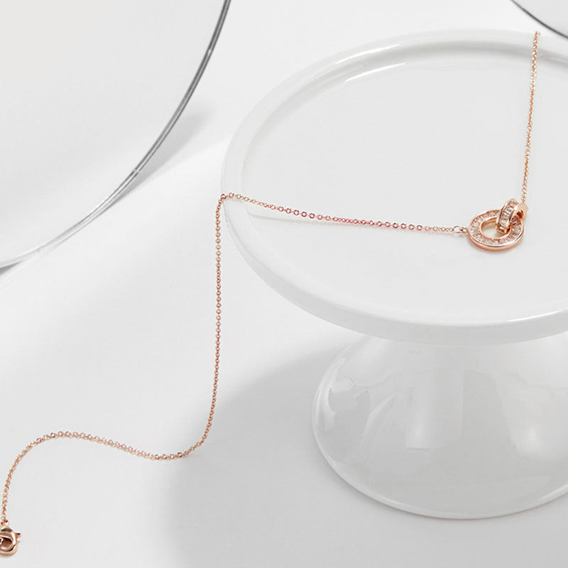 Rose Gold Roman Simple Fashion Retro Characteristic Trendy Necklace
