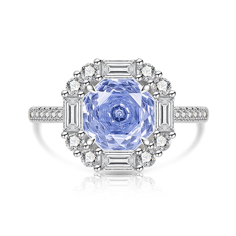 Female Gold Plated Fashion Luxury High Carbon Ring
