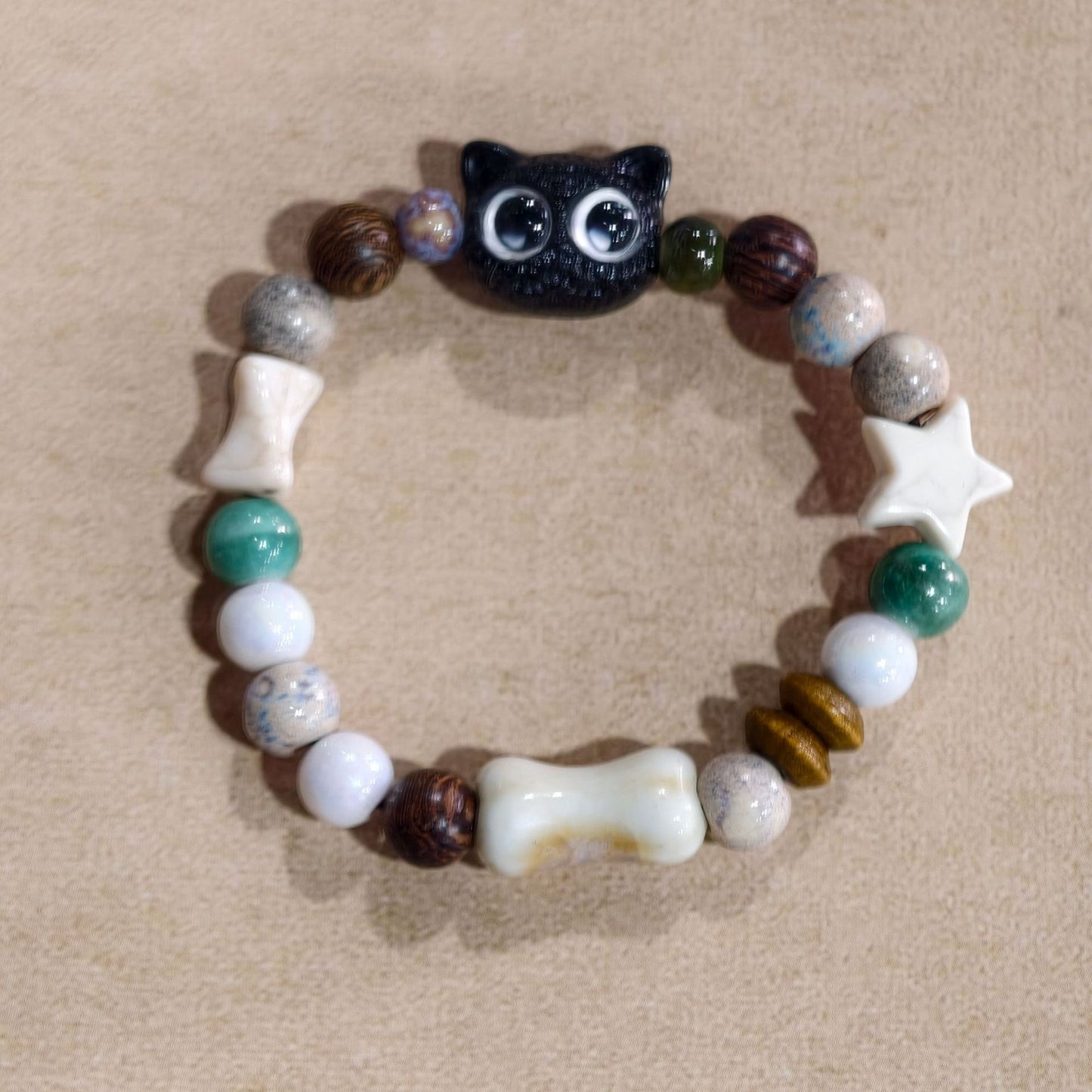 Alloy Ceramic Ethnic Style Single Handmade Filament Bracelet
