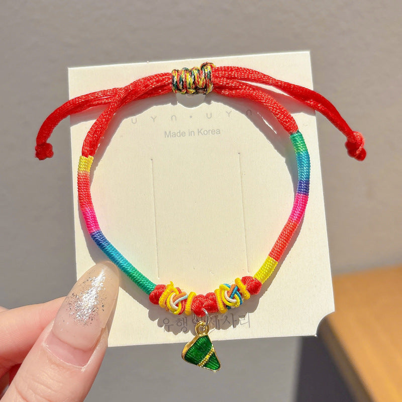 Small Gift Tassel Adjustable Red Rope Dragon Boat Festival Bracelet
