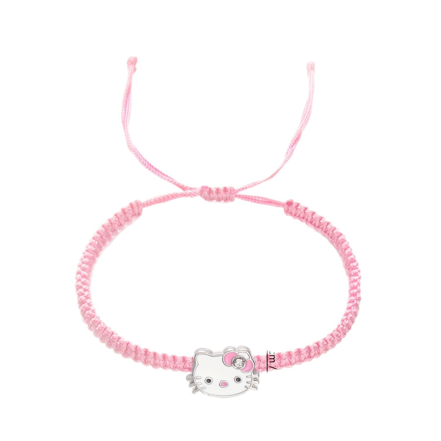 Cute Cartoon Anime Cat Head Carrying Strap Adjustable Kitty Bracelet