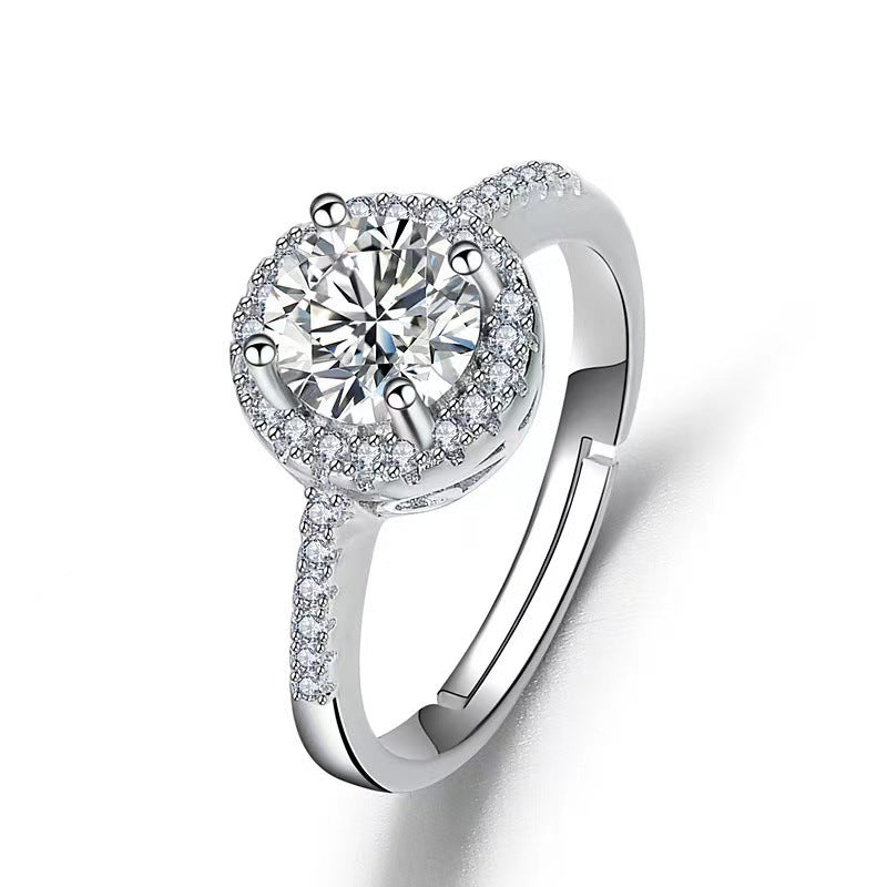 Moissanite Female Affordable Luxury Fashion Niche Rings