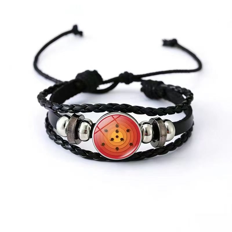 Cowhide Two-dimensional Anime Peripheral Handmade Woven Bracelets