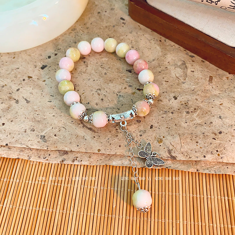 Women's Beaded High-grade Chinese Pearl Grace Butterfly Bracelets