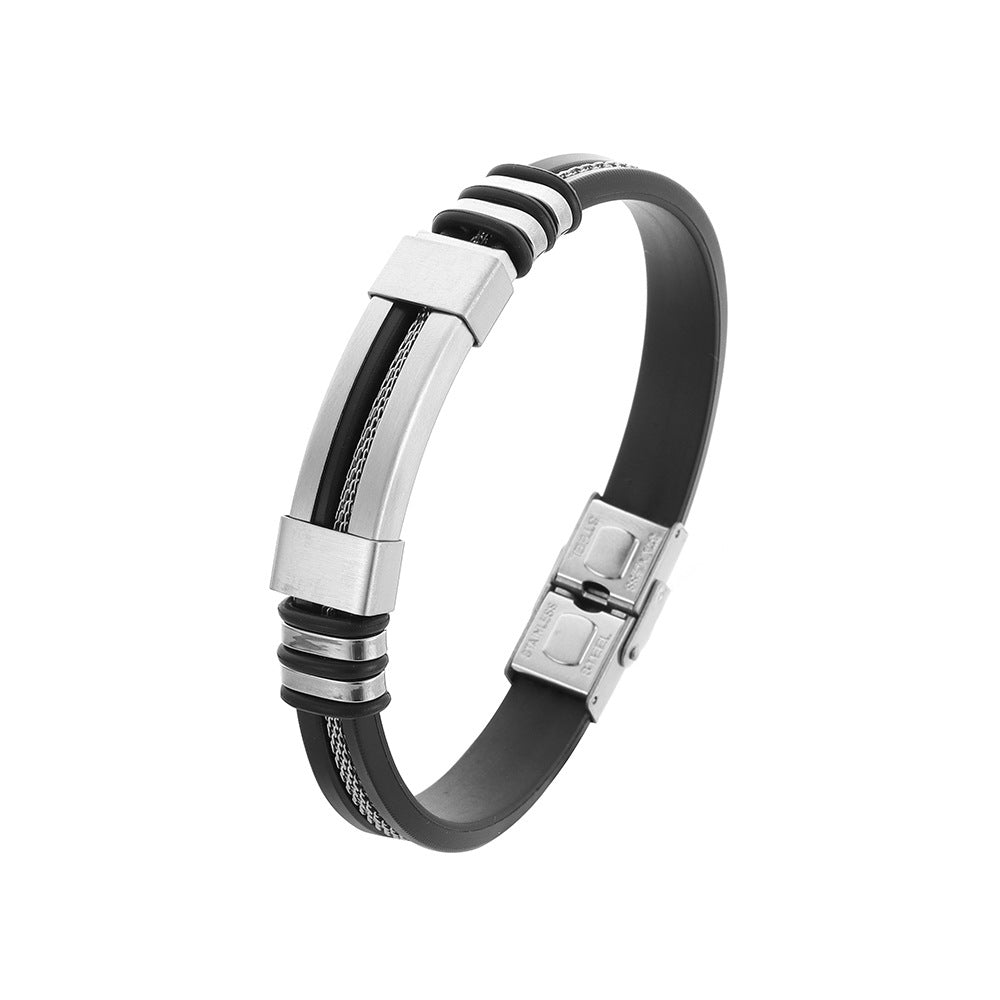 Men's Attractive Simple Trendy Titanium Steel Bracelets