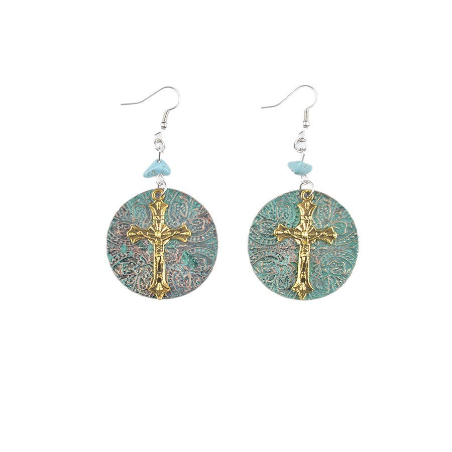 Women's Multiple Options Bohemian Ethnic Turquoise Eardrops Combination Earrings