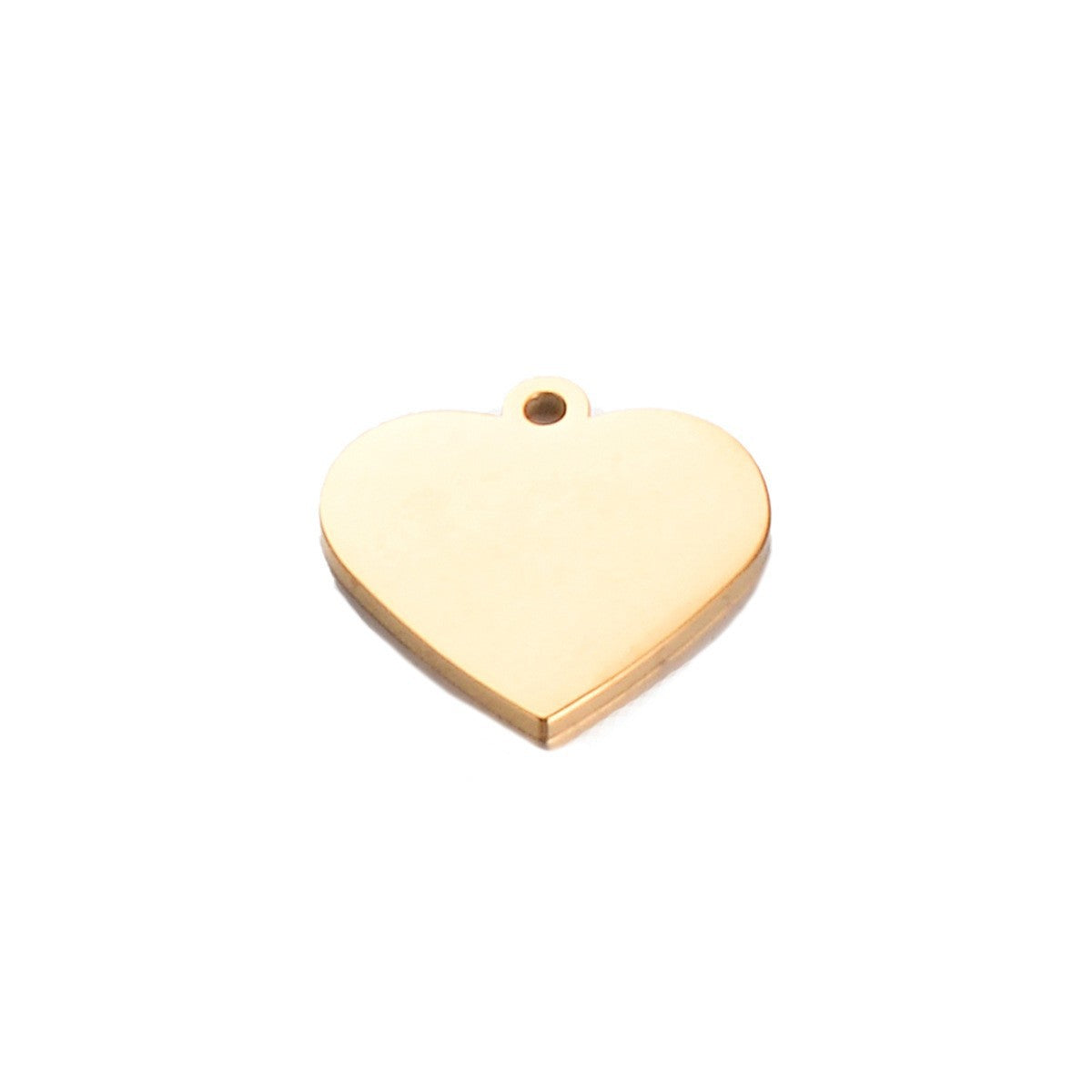 Steel Cut Heart-shaped Peach Heart Tag Pendants