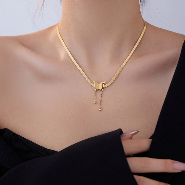 Tassel Clavicle Chain Ornament Accessories Stylish Simple Versatile Pendants