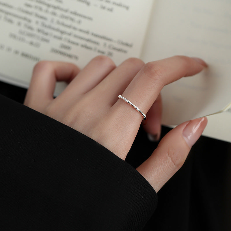 Women's Simple Bamboo Sense Design Cold Wind Have Bracelets
