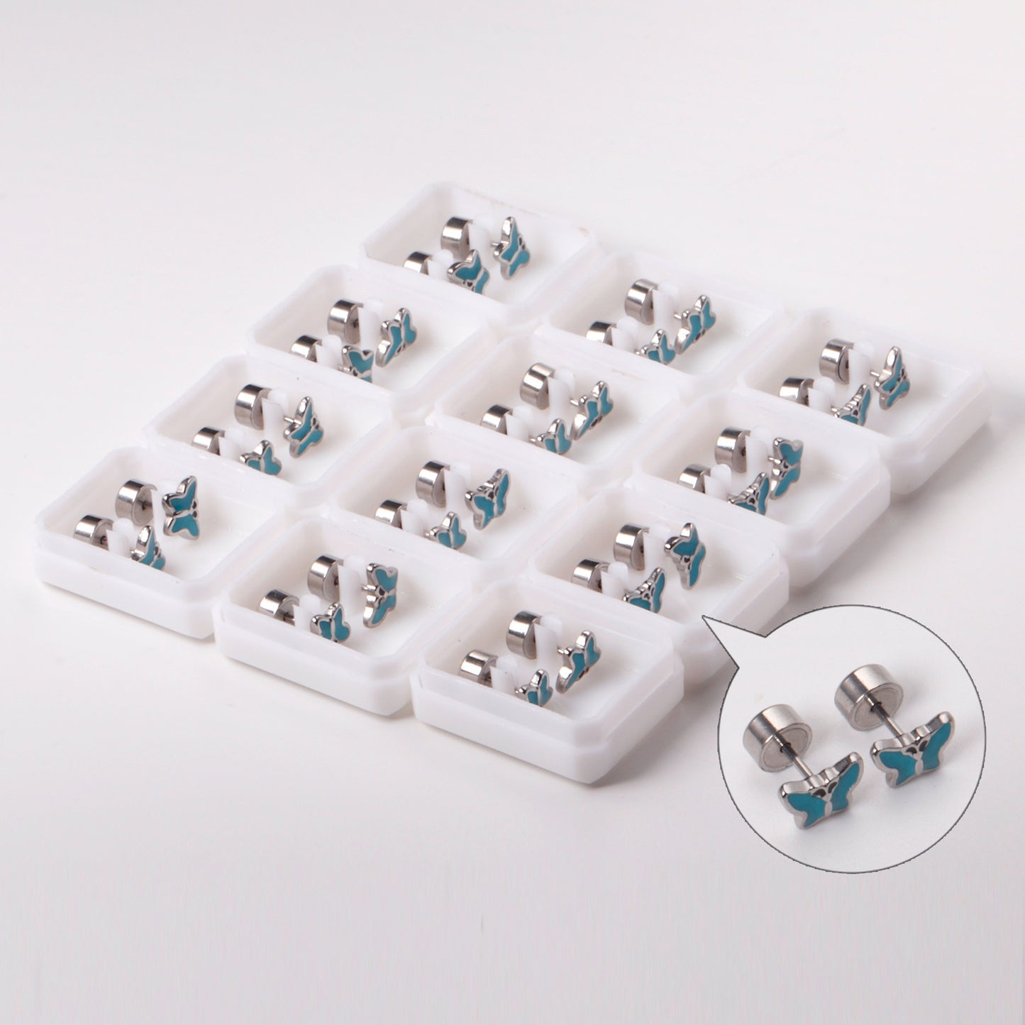 Women's For Fashion Simple Electroplated Summer Cute Flowers Stainless Stud Earrings