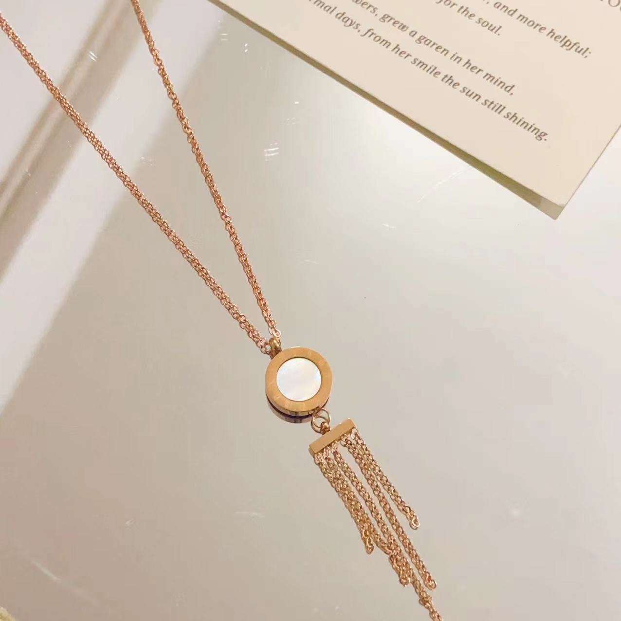 Chain Female Rose Gold Design High Necklaces