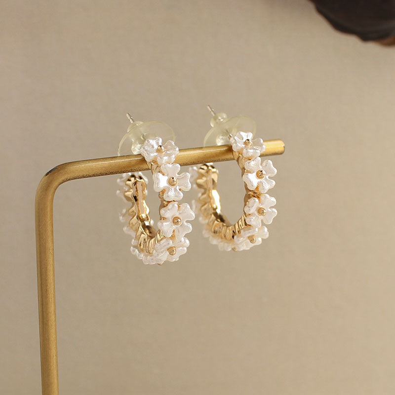 Women's Colorful Flower Summer Contrast Fresh Simple Rings