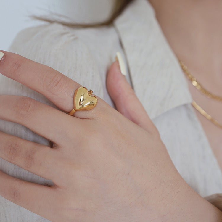 Bends Hitches Gilded Design High-grade Gold Rings