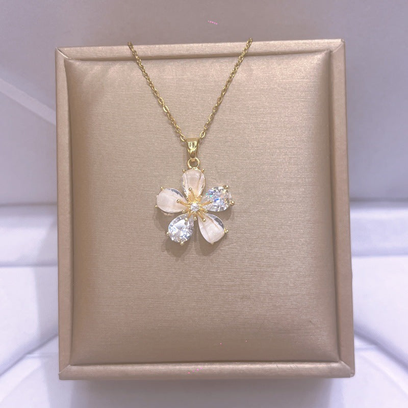 Women's Titanium Steel For Light Luxury Minority Design Necklace