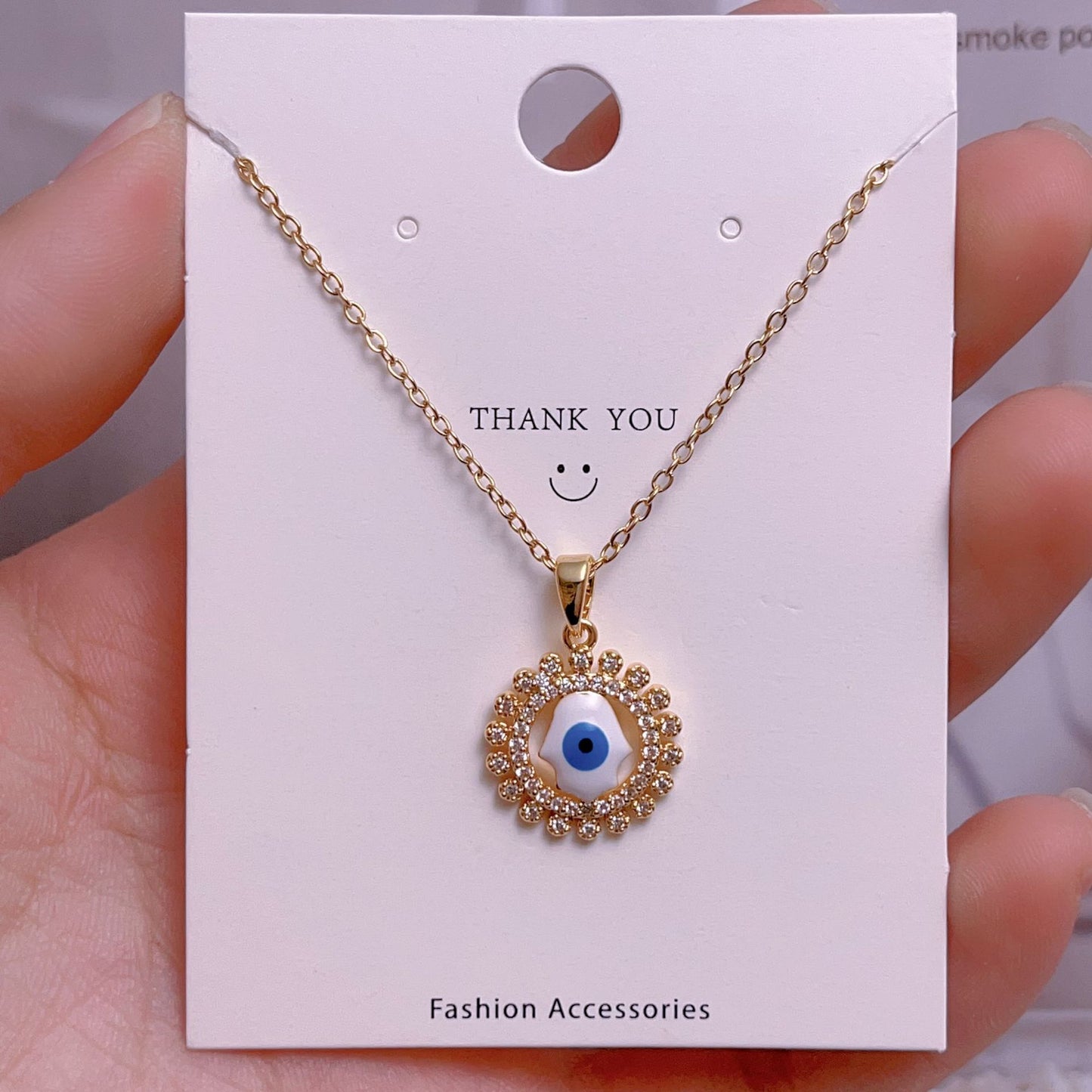 Eye Female Fashion Personality Titanium Steel Clavicle Necklaces