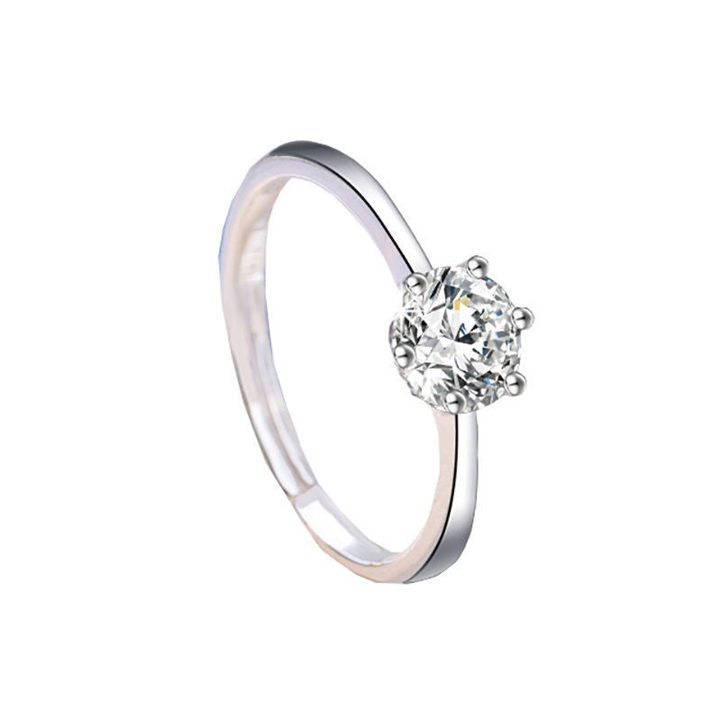 Couple Wedding Simulation Diamond Open Mouth Proposal Fake Female Male Ring