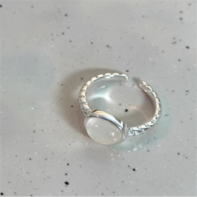 Women's Sier Simple Light Luxury High-grade Index Finger Open Rings