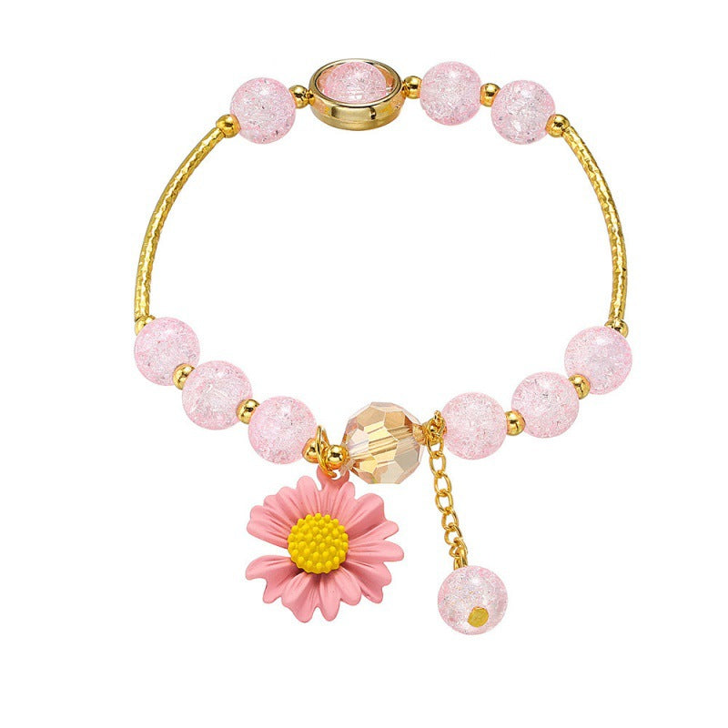 Women's Little Daisy Hot Flower Crystal High Bracelets