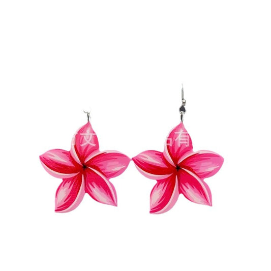 Women's Acrylic Flower Female Summer Niche Sense Creative Rings