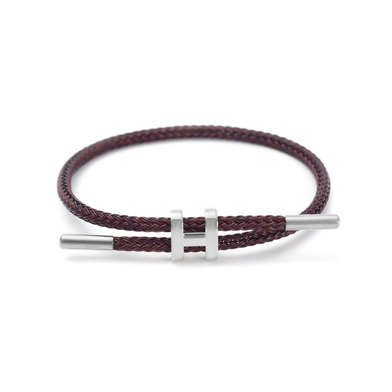 Wire Rope Adjustable Hard Pure Gold Accessory Bracelets