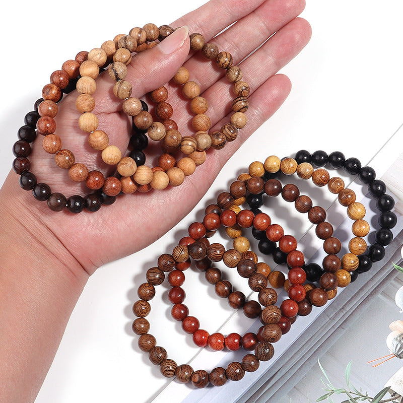 Women's & Men's Ebony Arborvitae Door Frame Ethnic Natural Bracelets