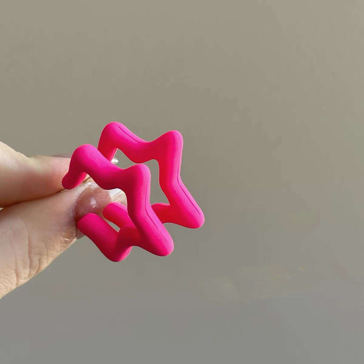 Pentagram Dopamine Design Sense Ear Fresh Rings