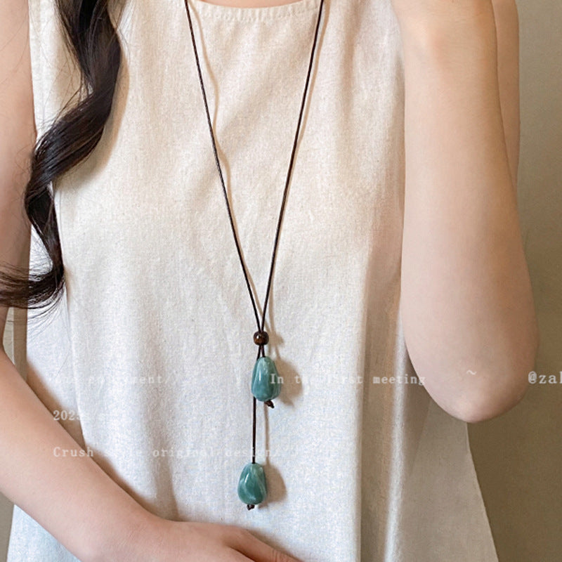 Women's Chinese Zen Ethnic Style Butterfly High-grade Retro Necklace