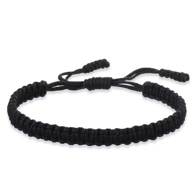 Handmade Woven Jin Gang Knot Flat Colorful Lucky Carrying Strap Bracelet