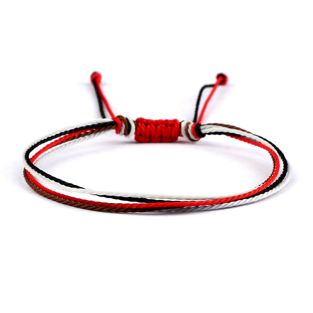 Coast Style Twin Creative Wax Line Hand Weaving Bracelet
