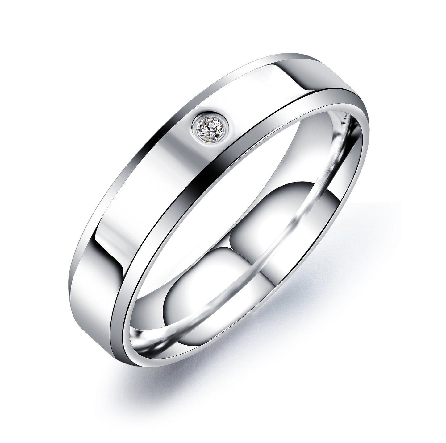 Jewelry Gold Shop Couple Harbor Titanium Steel Rings