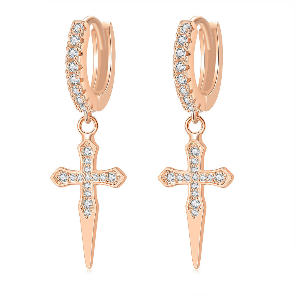 Women's & Men's Popular Zircon Cross Butterfly Star Moon Hip Ear Buckle