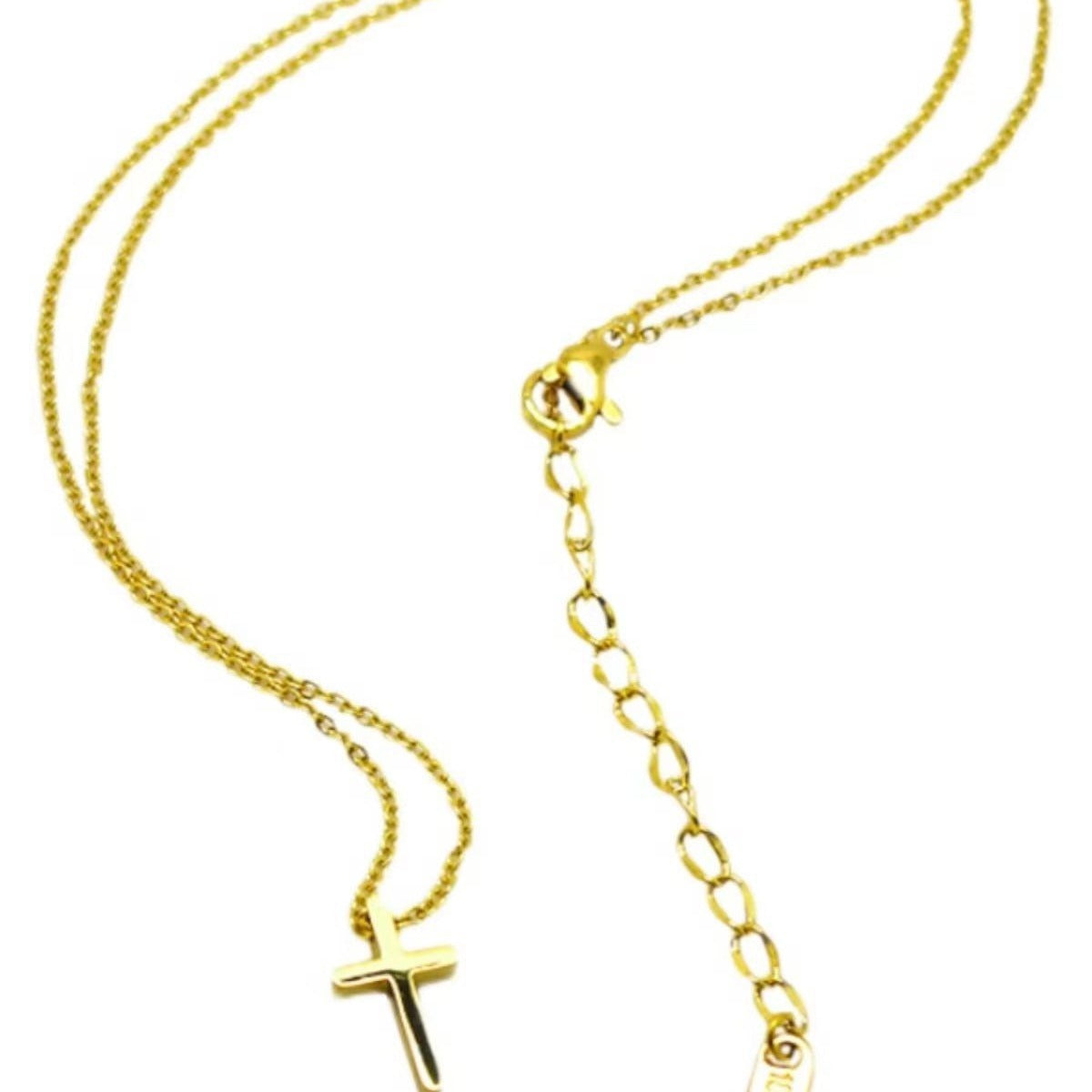 Women's Titanium Steel No Fading Cross Gold High-grade Clavicle Necklace