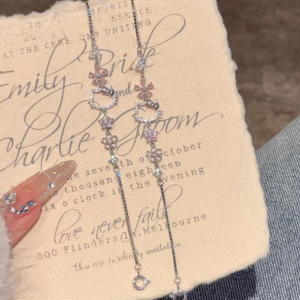 Cherry Blossom Female Light Luxury Minority Bracelet
