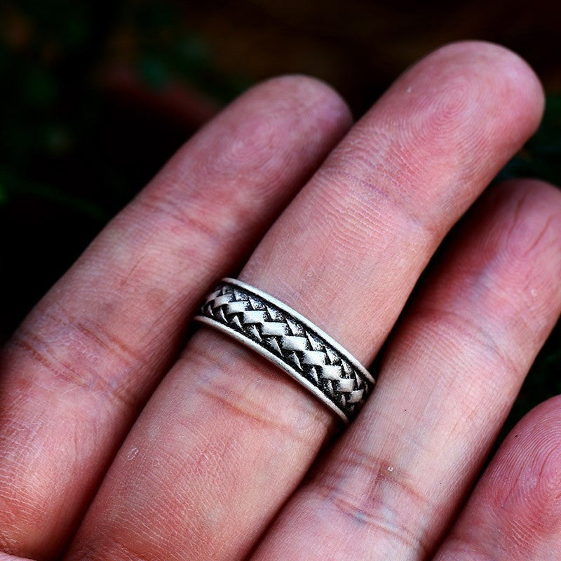 Simple Fashion Stainless Steel Nordic Viking Rings