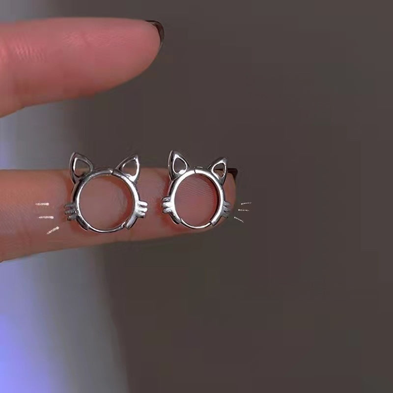 Style Elegant Asymmetry Love Heart Trendy Ear Earrings