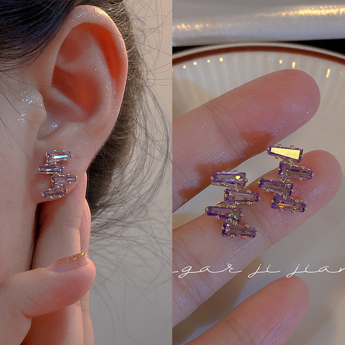 Fairy Style Korean Sweet Mori Minority Elegant Face Earrings
