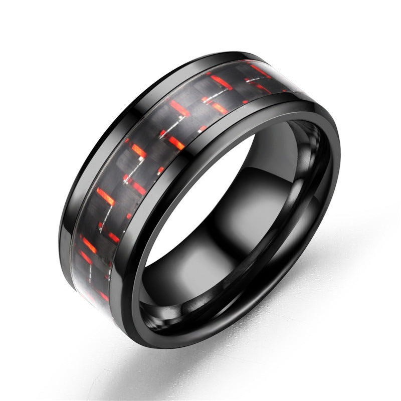 Fashion Creative Sier Flat Slotted Batch Flower Stainless Ring