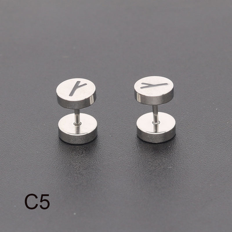 Bilateral Epoxy Titanium Steel Ear Drip Bone Fake Extender Earrings