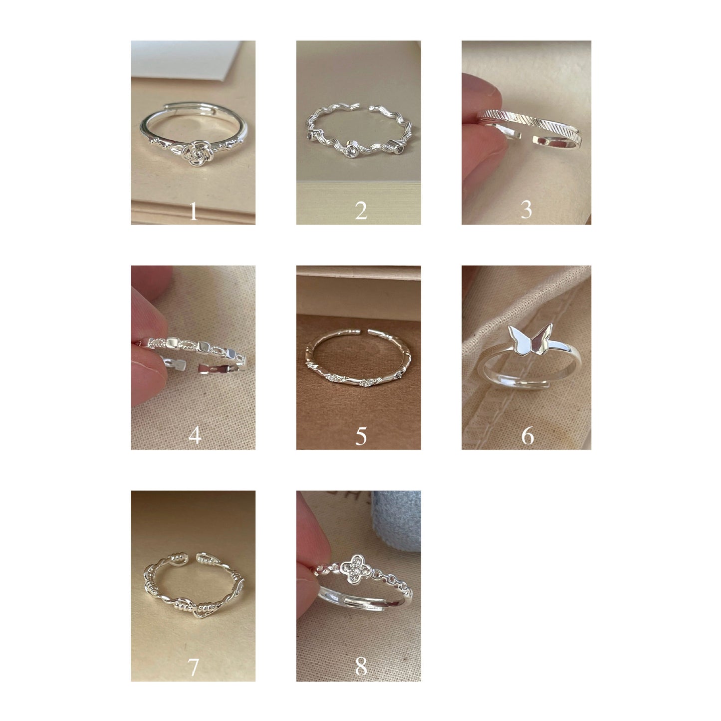 Design Simple Female Party Light Luxury High Sense Versatile Opening Ring