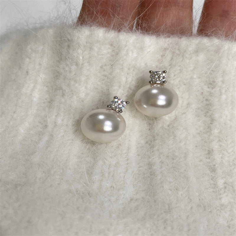 Perfect Circle Strong Light Pearl Really Many Earrings