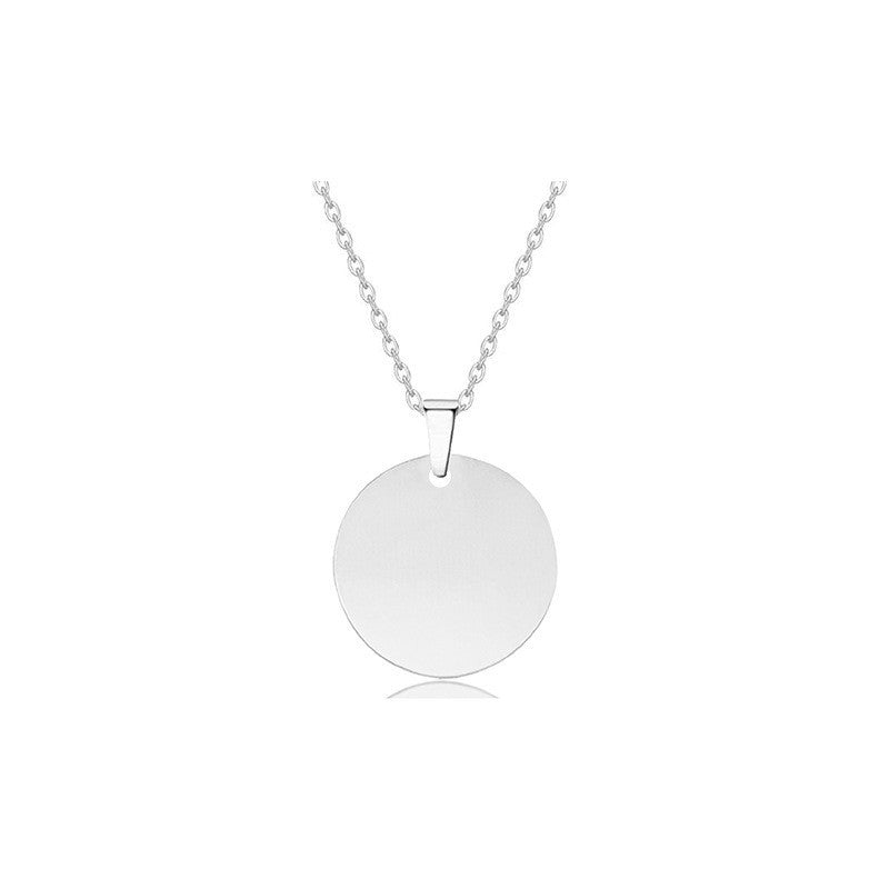 Laser Color Printing Material Holiday Gift Lettering Stainless Necklace