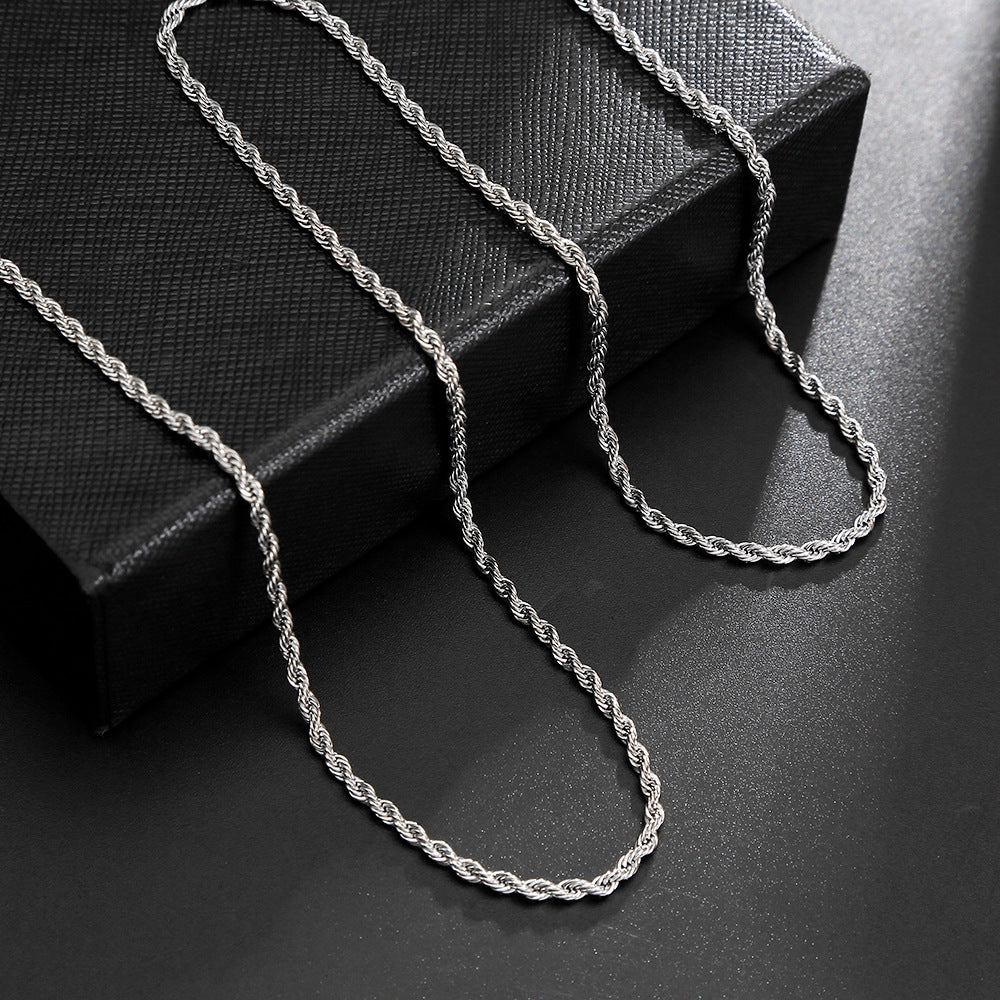 Women's & Men's Hemp Flowers Chain Fashionable Man Simple Necklace
