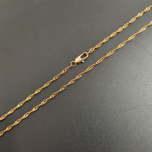 Women's High-grade Water Wave Chain Clavicle Fashion Simple Metal Choker Necklaces