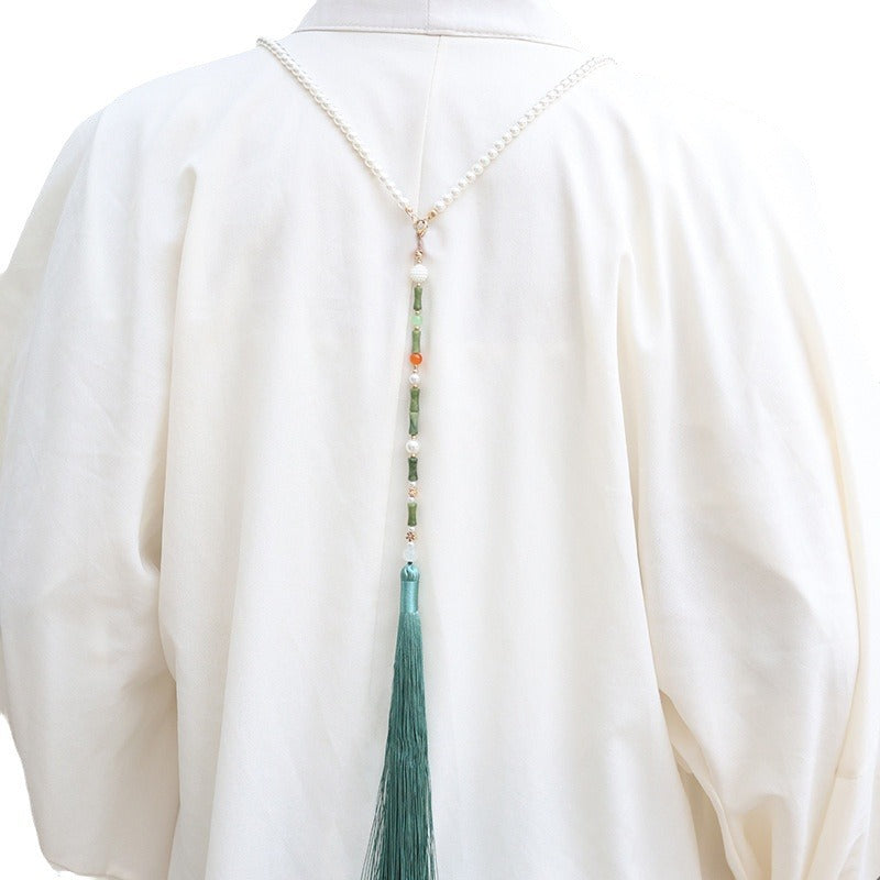 Han Chinese Clothing Cheongsam Of Precious Stones Super Fairy Fringe Necklaces