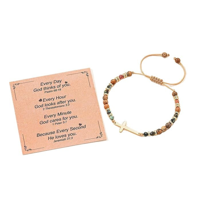 Colorful Natural Stone Turquoise Gold Spacer Alloy Wax Line Bracelets