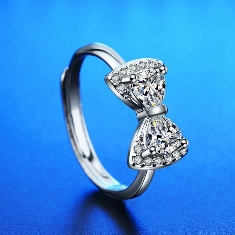 Moissanite Female Affordable Luxury Fashion Niche Rings